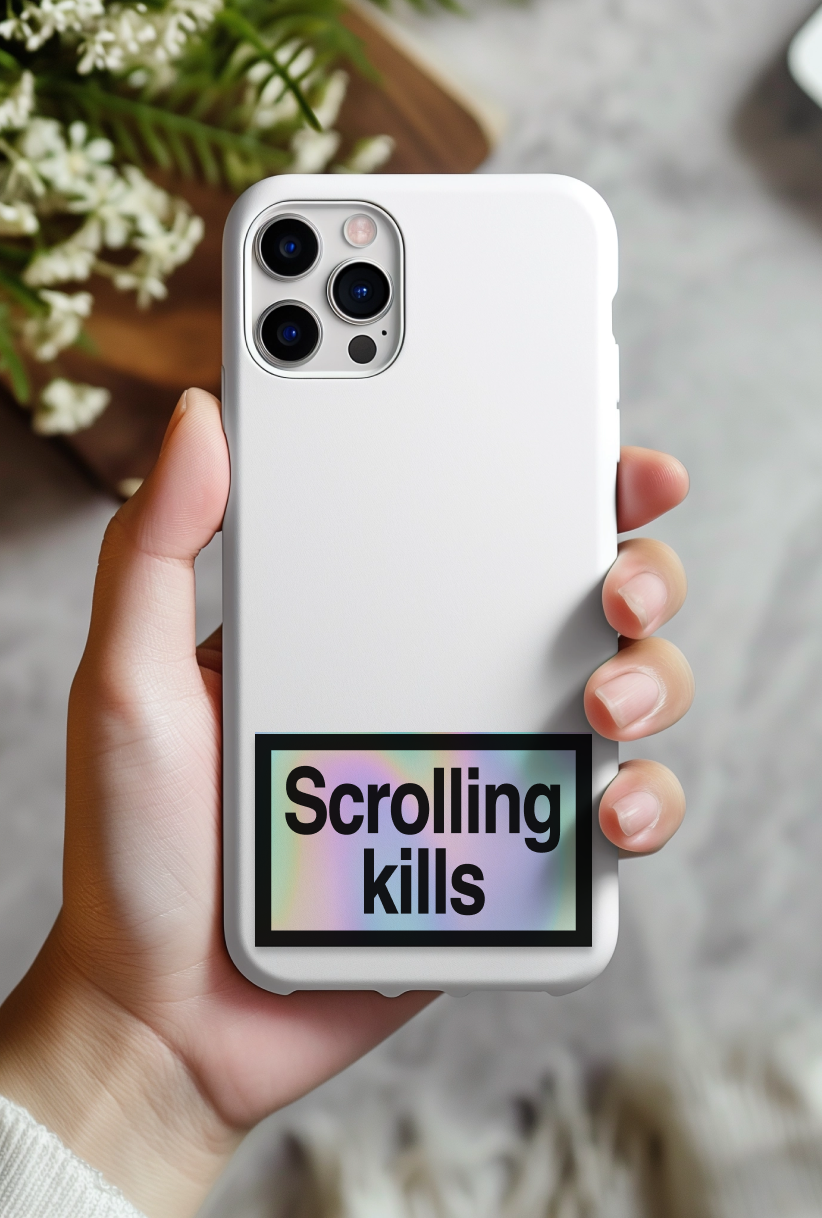 Scrolling Kills the sticker