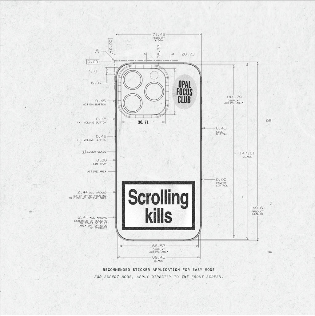 Scrolling Kills the sticker