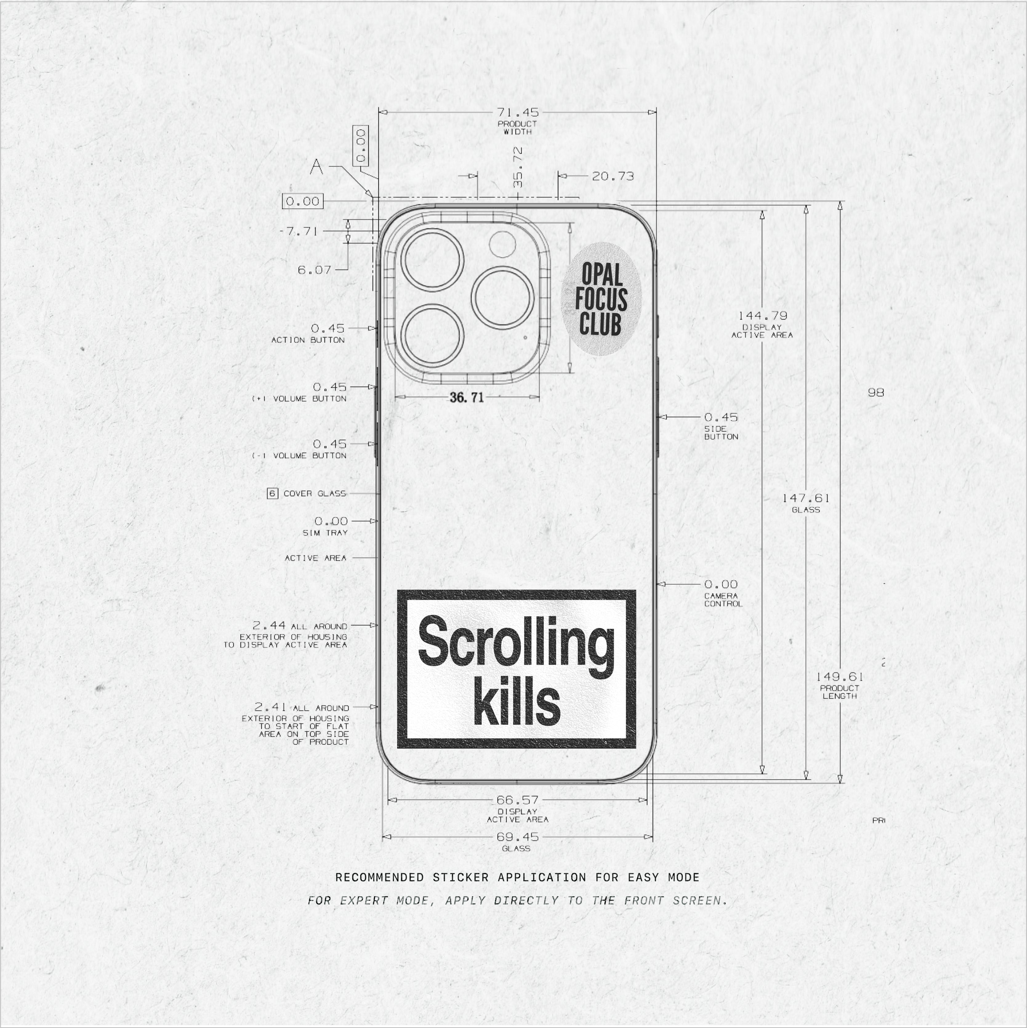Scrolling Kills the sticker